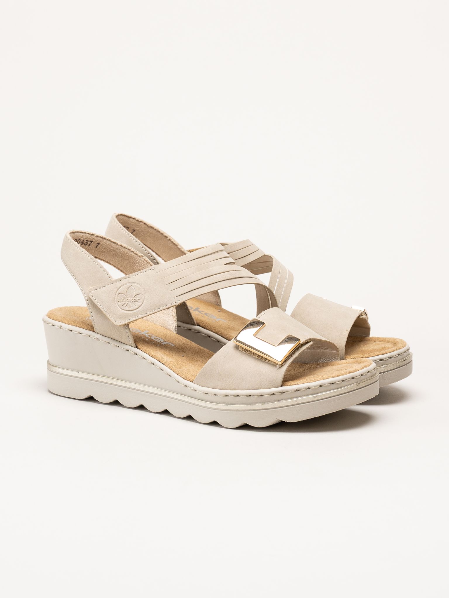 Rieker - Beige sandaletter