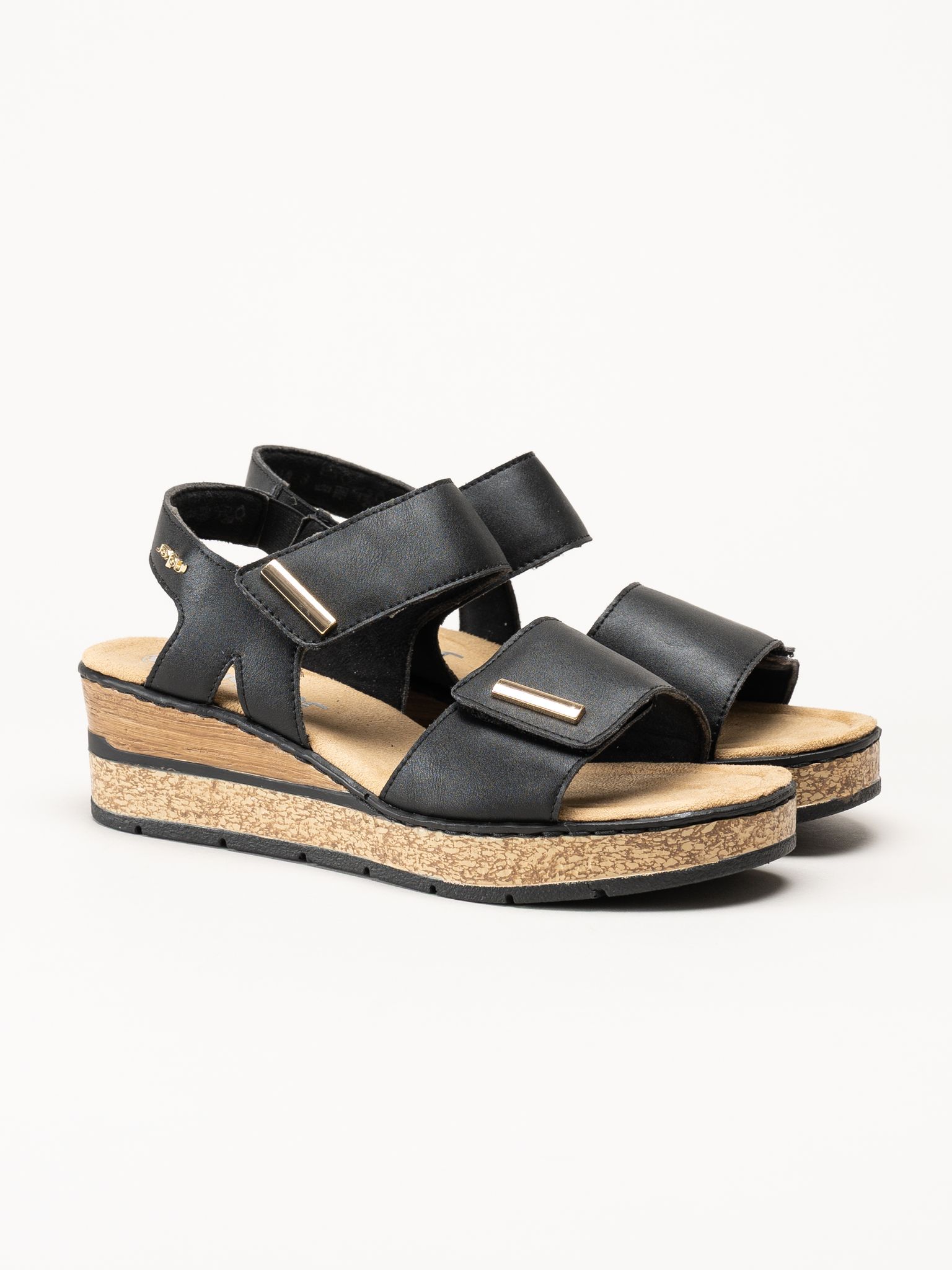 Rieker - Svarta sandaletter