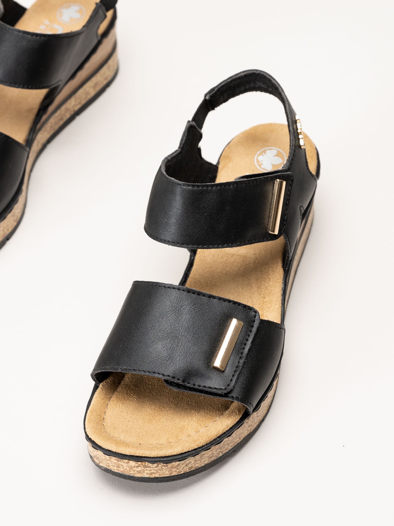 Rieker - Svarta sandaletter