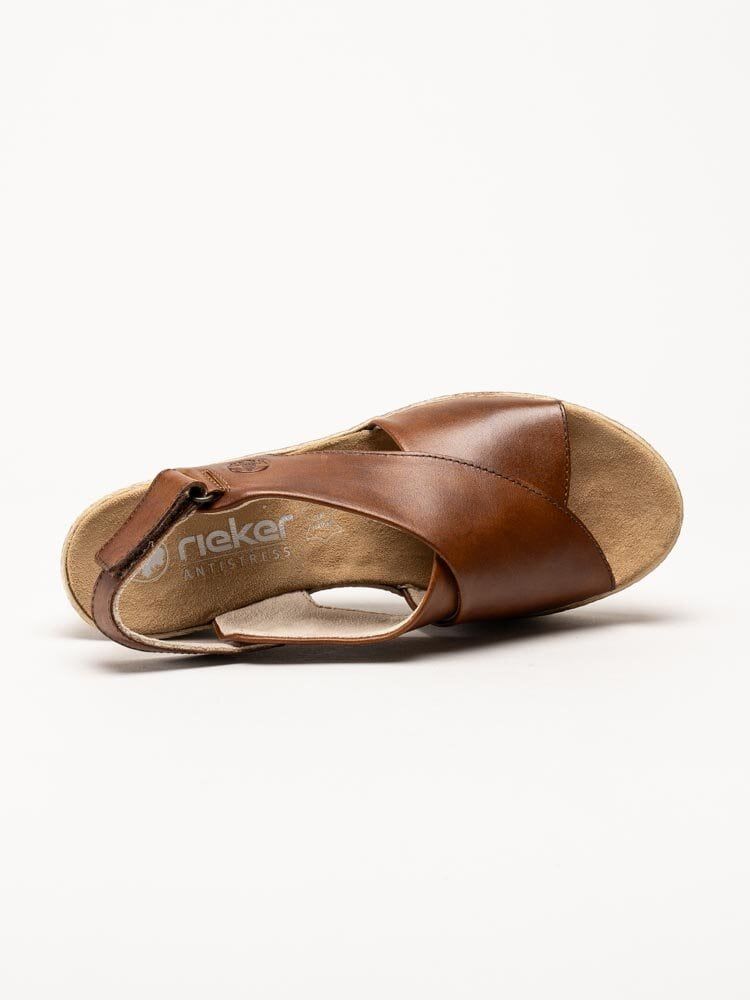 Rieker - Bruna kilklackade sandaletter