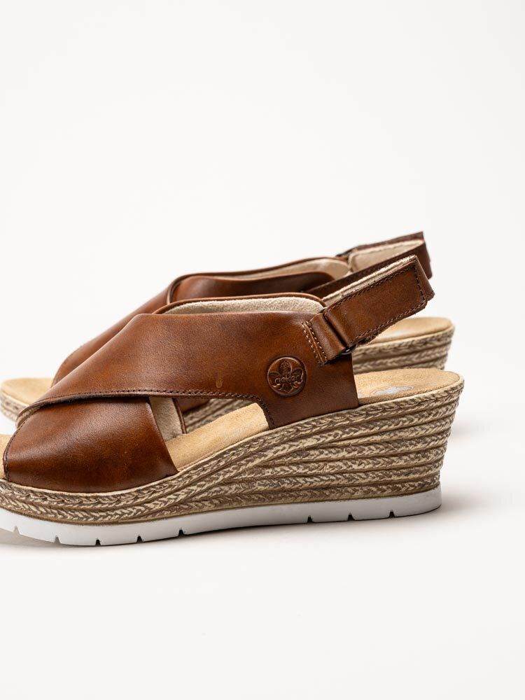 Rieker - Bruna kilklackade sandaletter