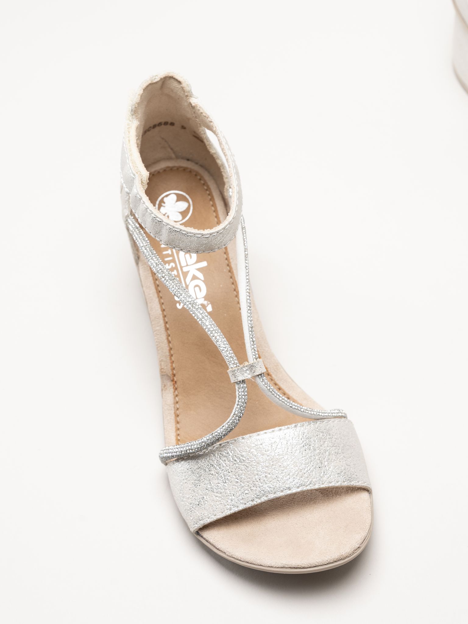 Rieker - Silverfärgade sandaletter