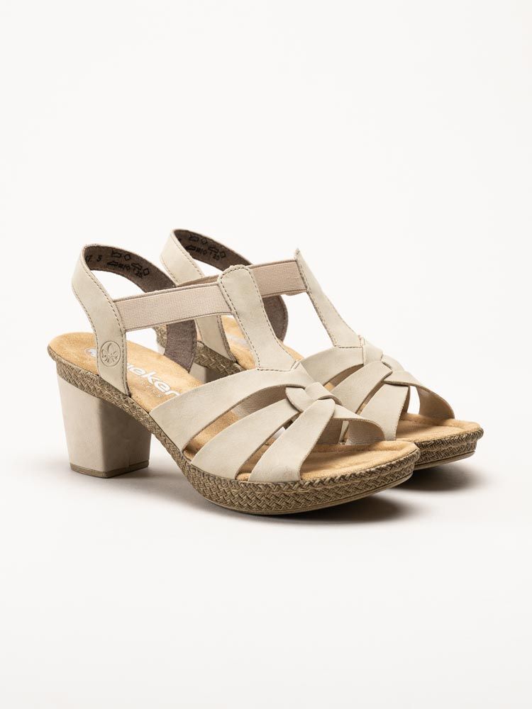Rieker - Beige sandaletter