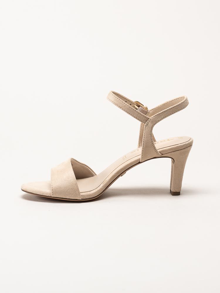 Tamaris - Beige sandaletter i textil