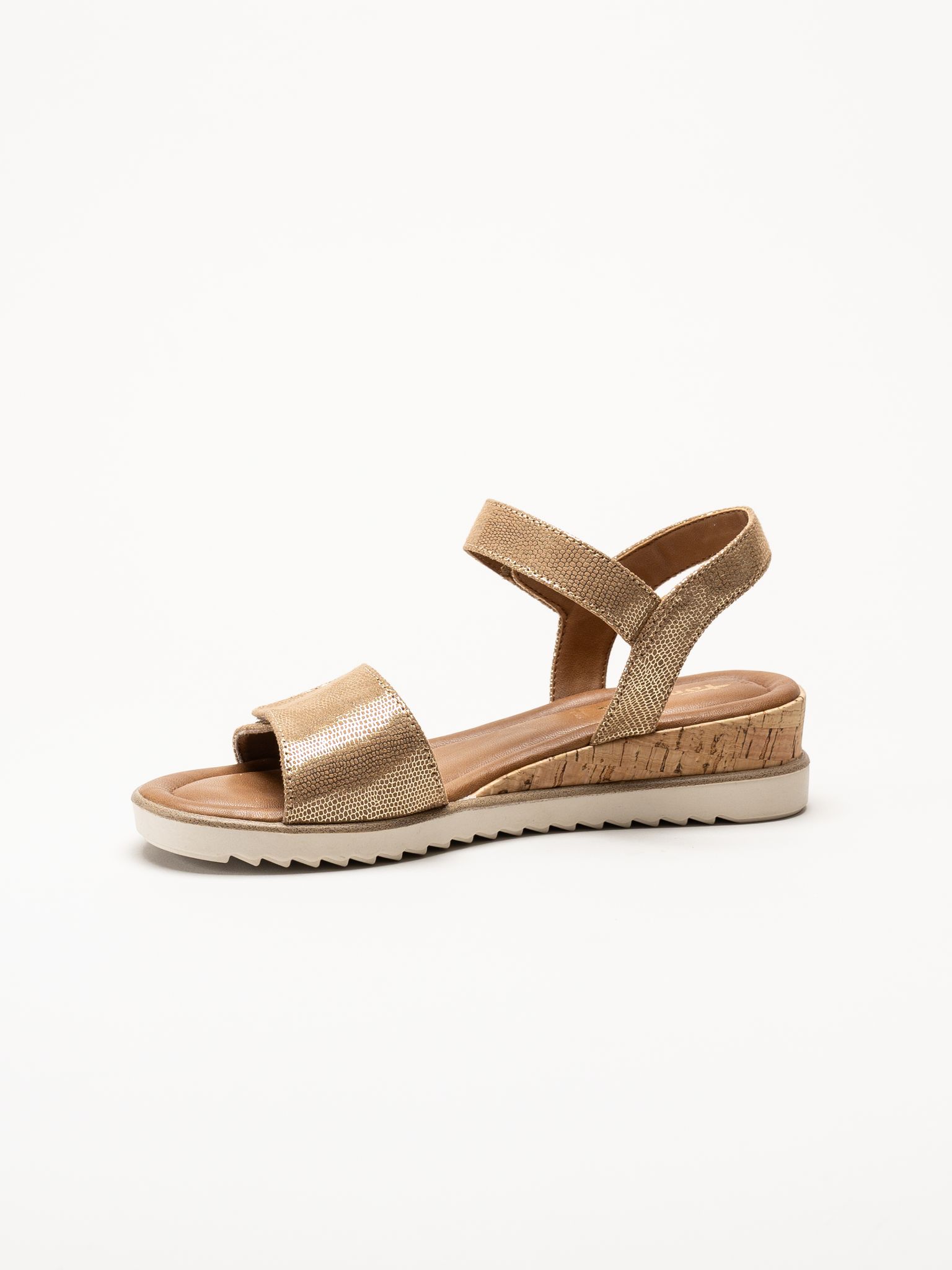 Tamaris - Bruna sandaletter med kilklack