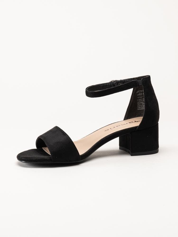 Tamaris - Svarta sandaletter i mockaimitation