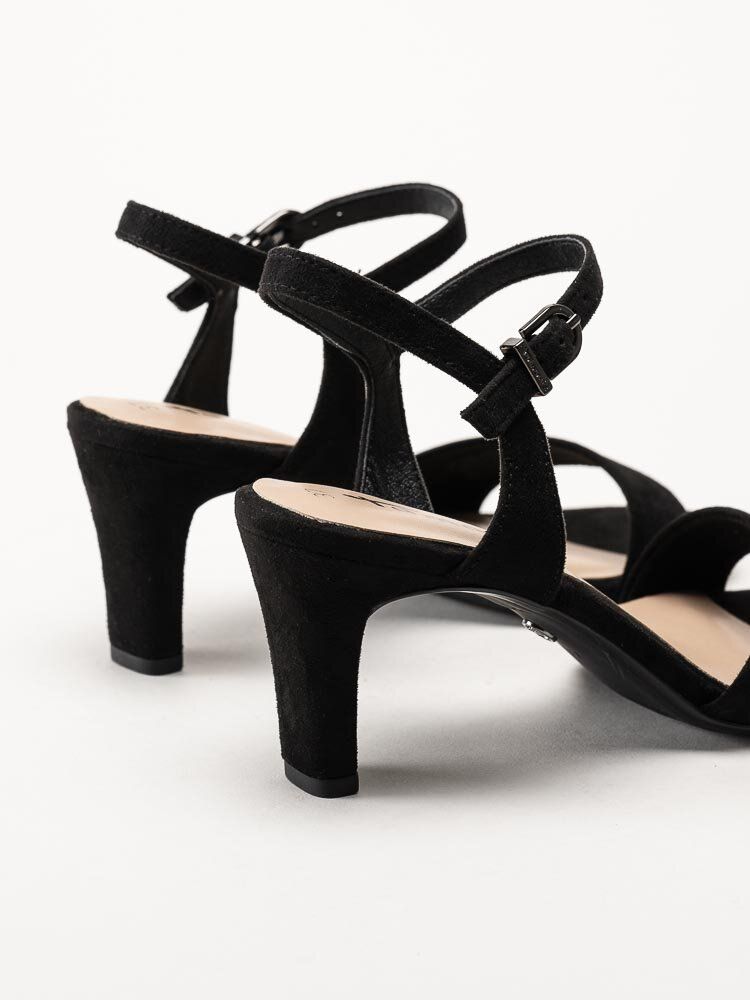 Tamaris - Svarta sandaletter i textil