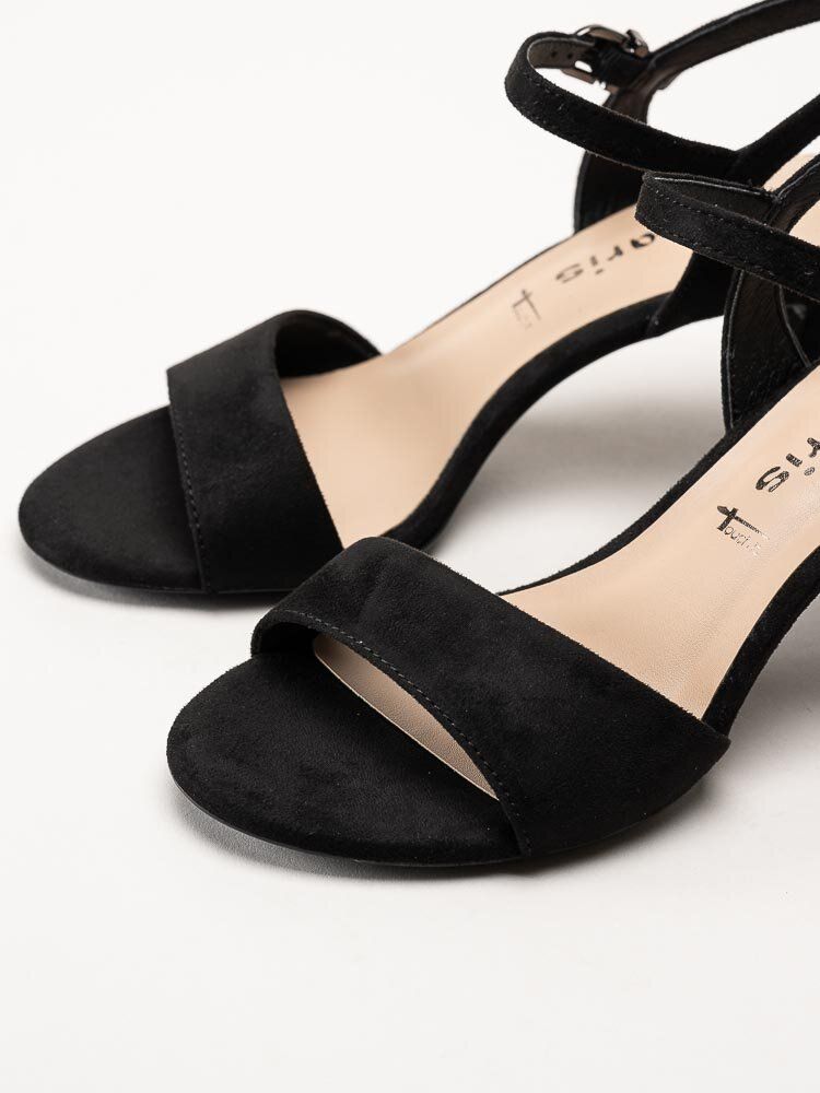 Tamaris - Svarta sandaletter i textil