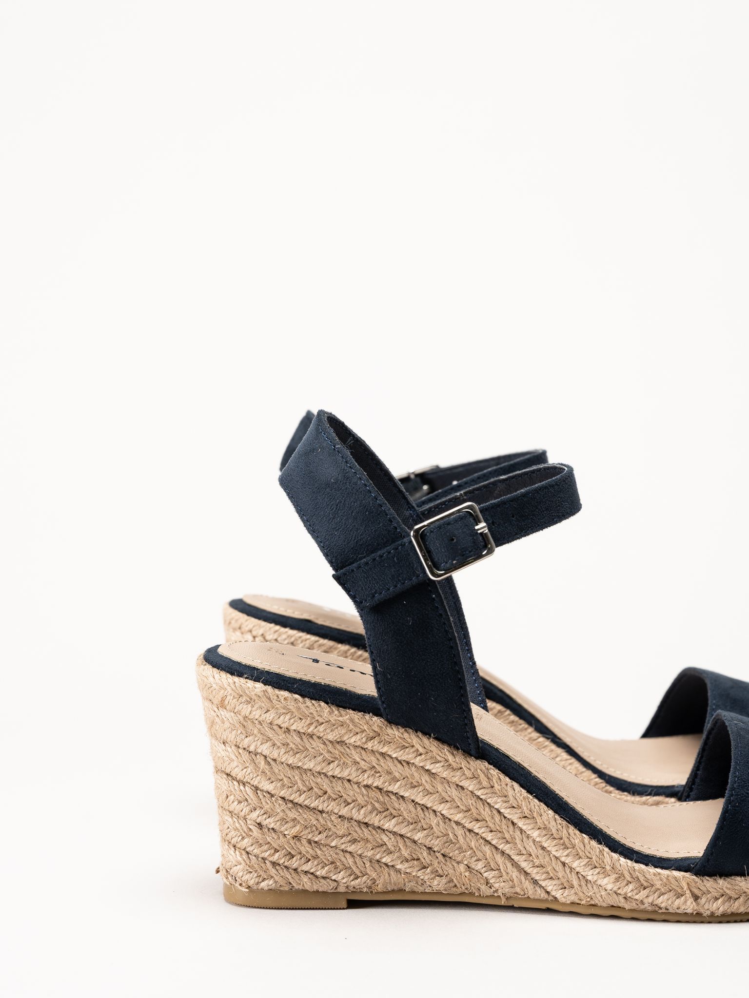 Tamaris - Blå espadrillos med kilklack