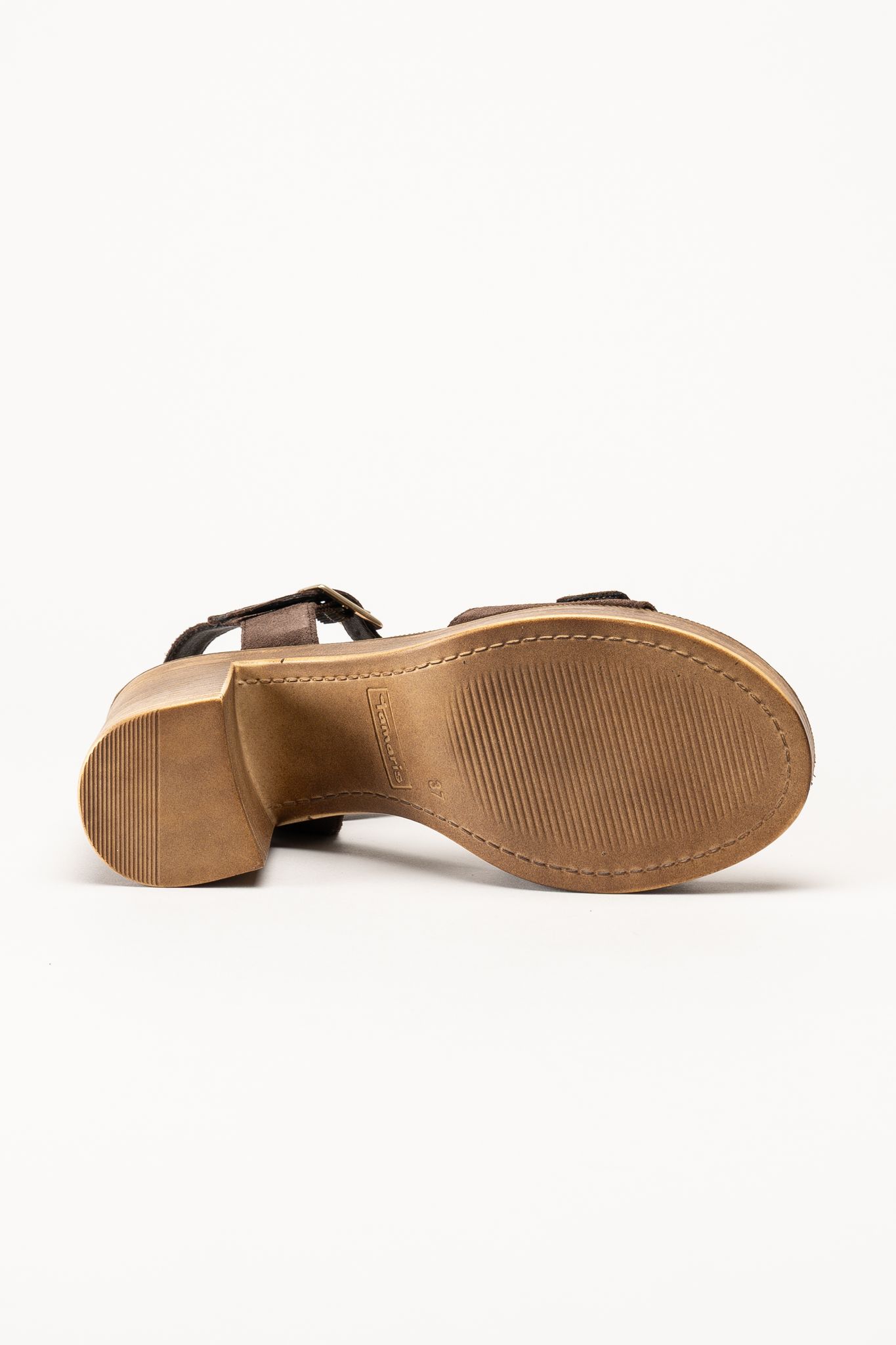 Tamaris - Mörkbruna sandaletter