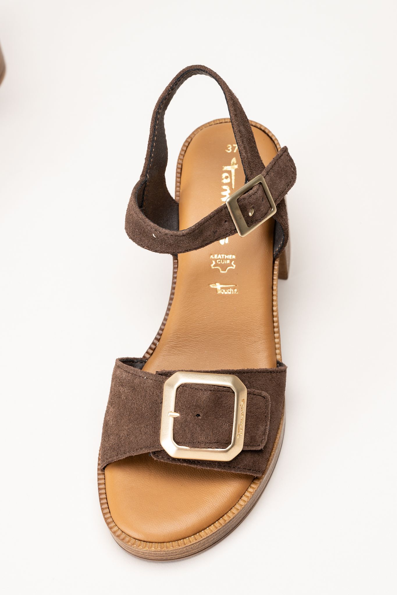 Tamaris - Mörkbruna sandaletter