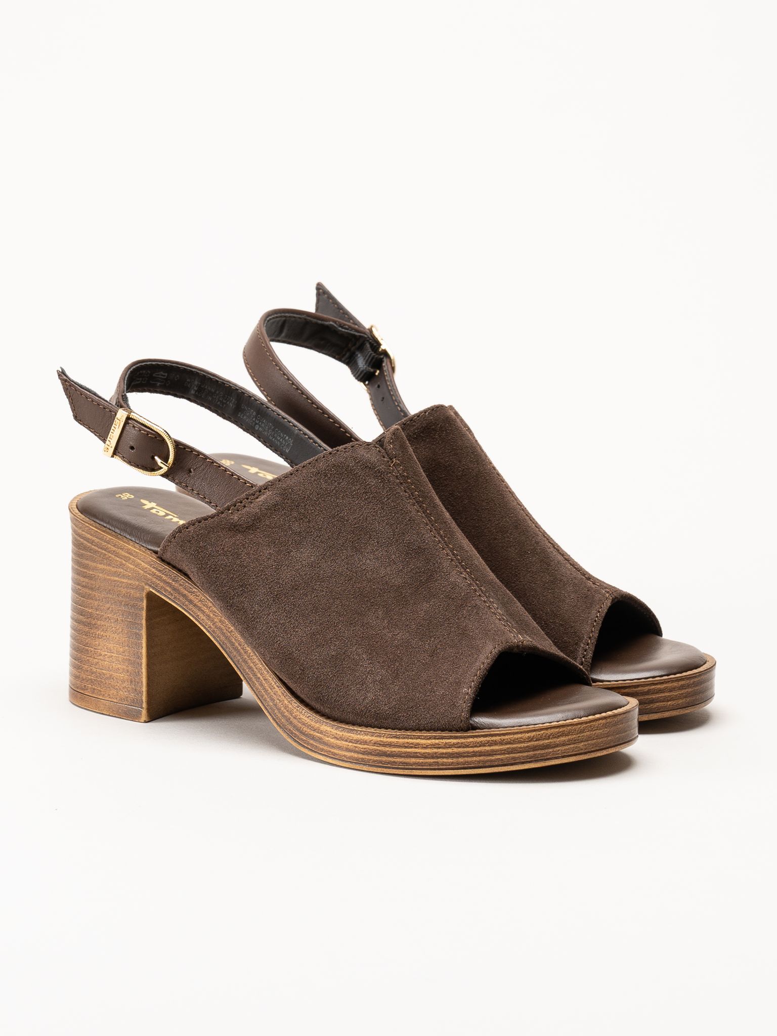 Tamaris - Mörkbruna sandaletter