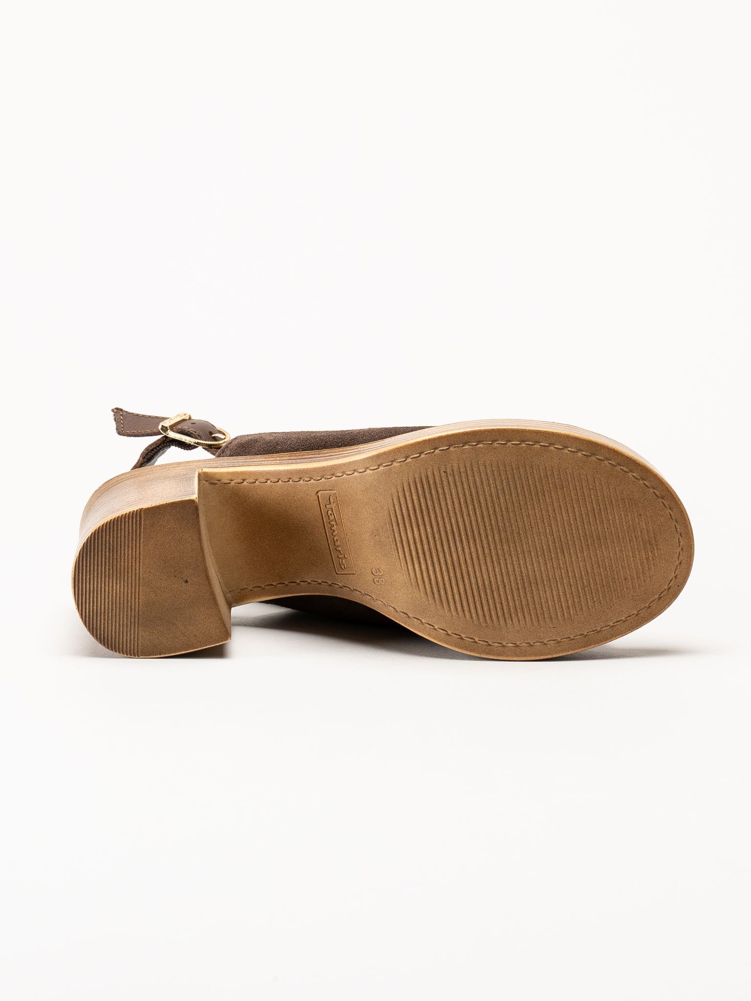 Tamaris - Mörkbruna sandaletter