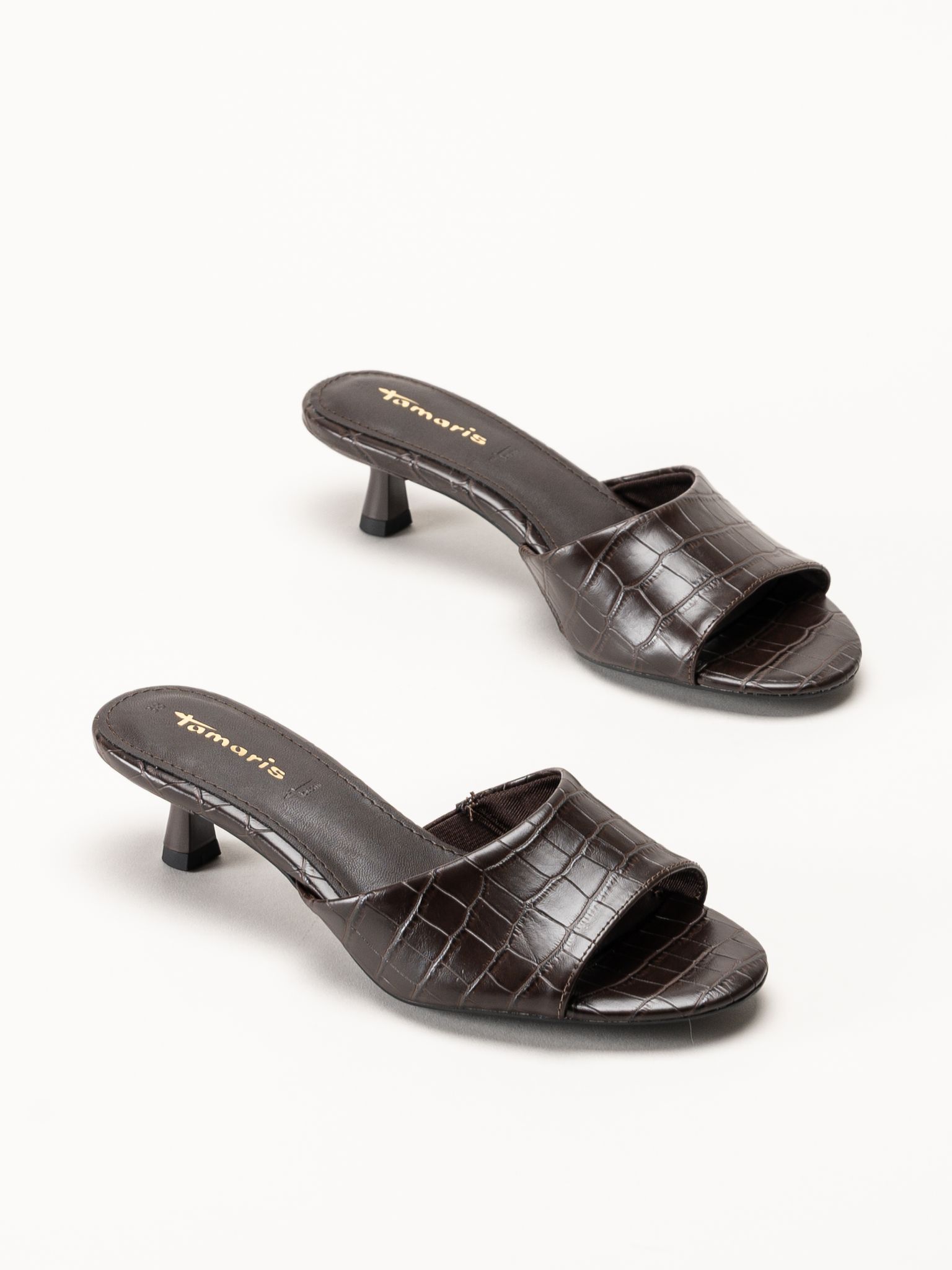 Tamaris - Mörkbruna mules