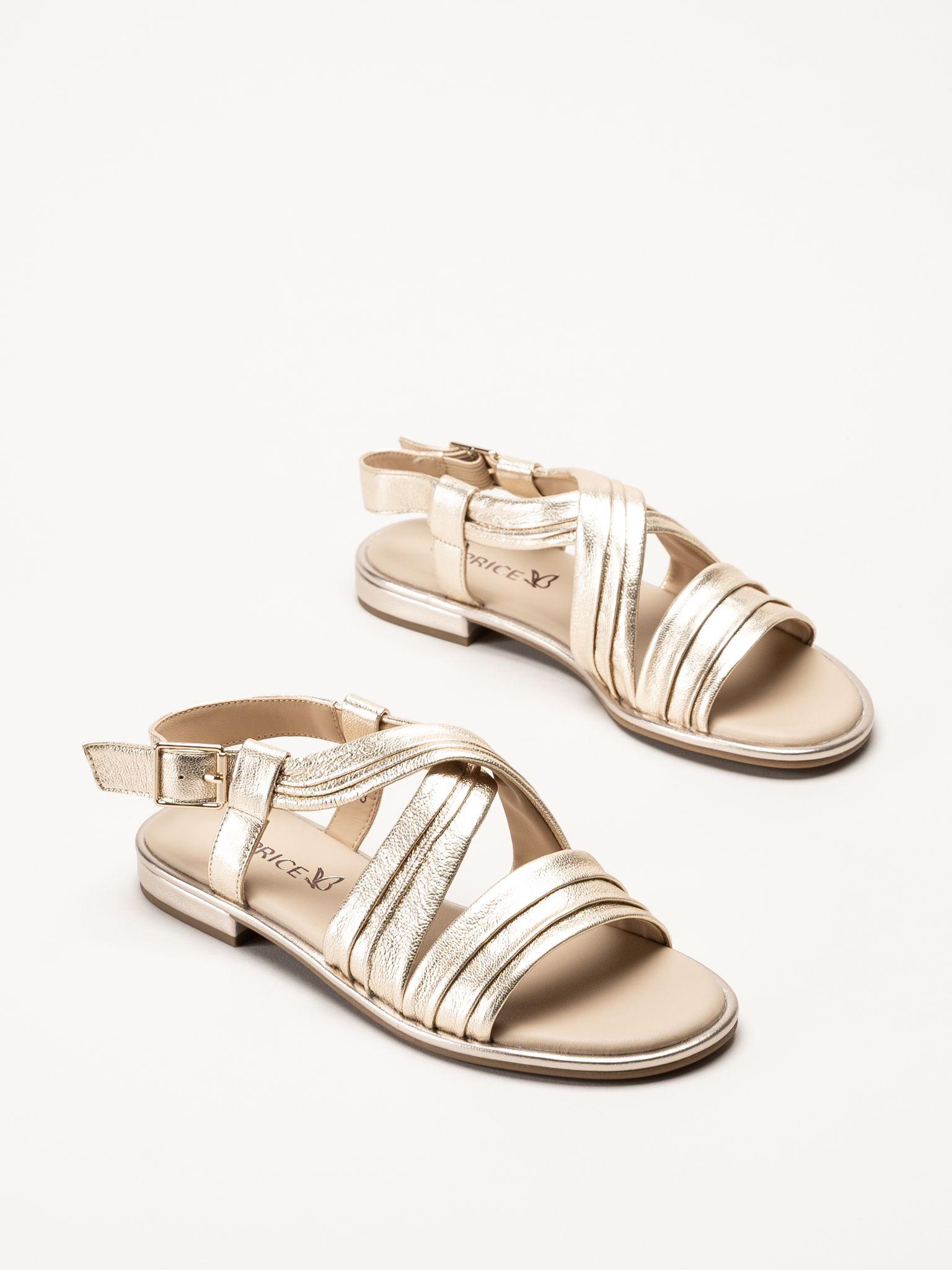 Caprice - Guldfärgade sandaler
