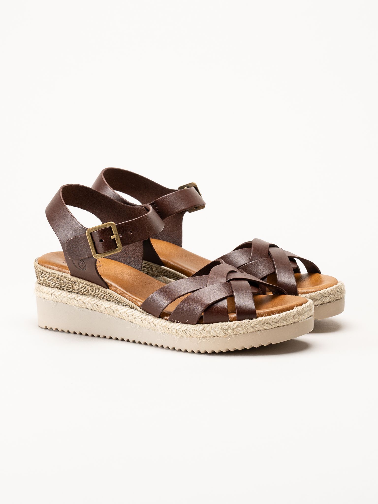 Effortless - Vaquetilla - Mörkbruna sandaletter