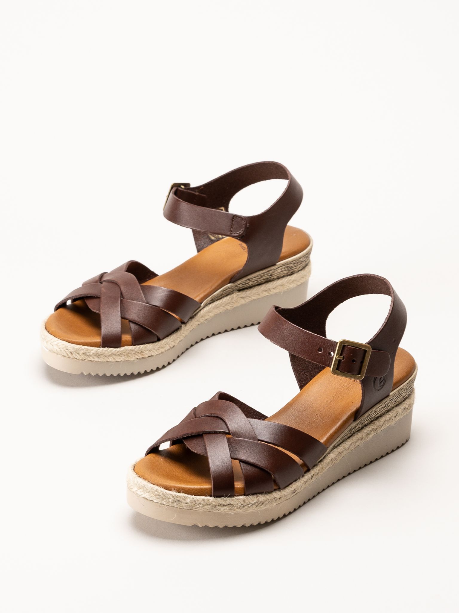 Effortless - Vaquetilla - Mörkbruna sandaletter