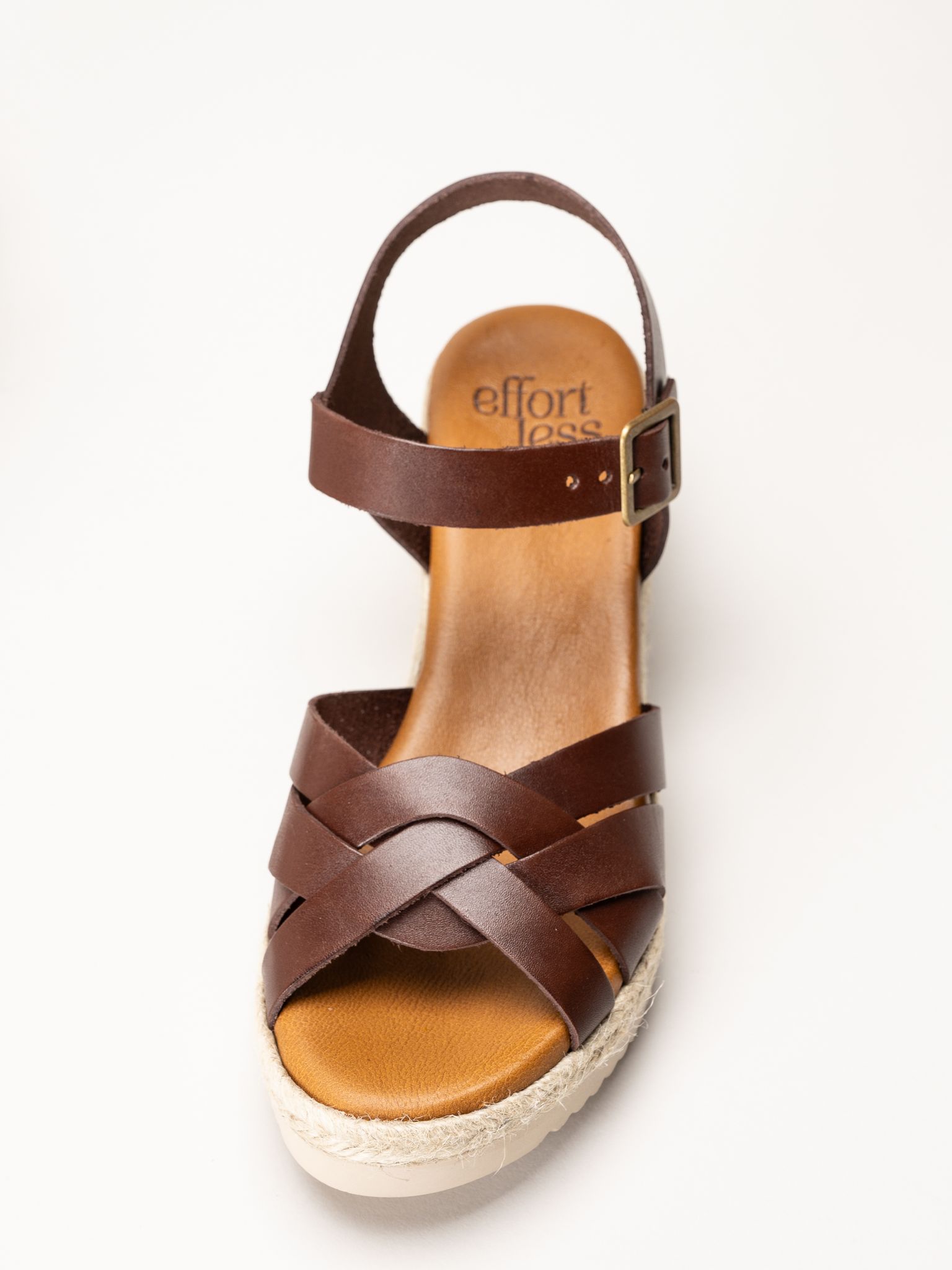 Effortless - Vaquetilla - Mörkbruna sandaletter