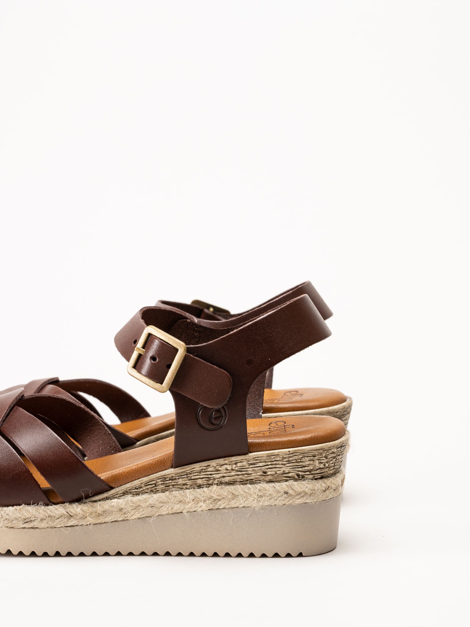 Effortless - Vaquetilla - Mörkbruna sandaletter