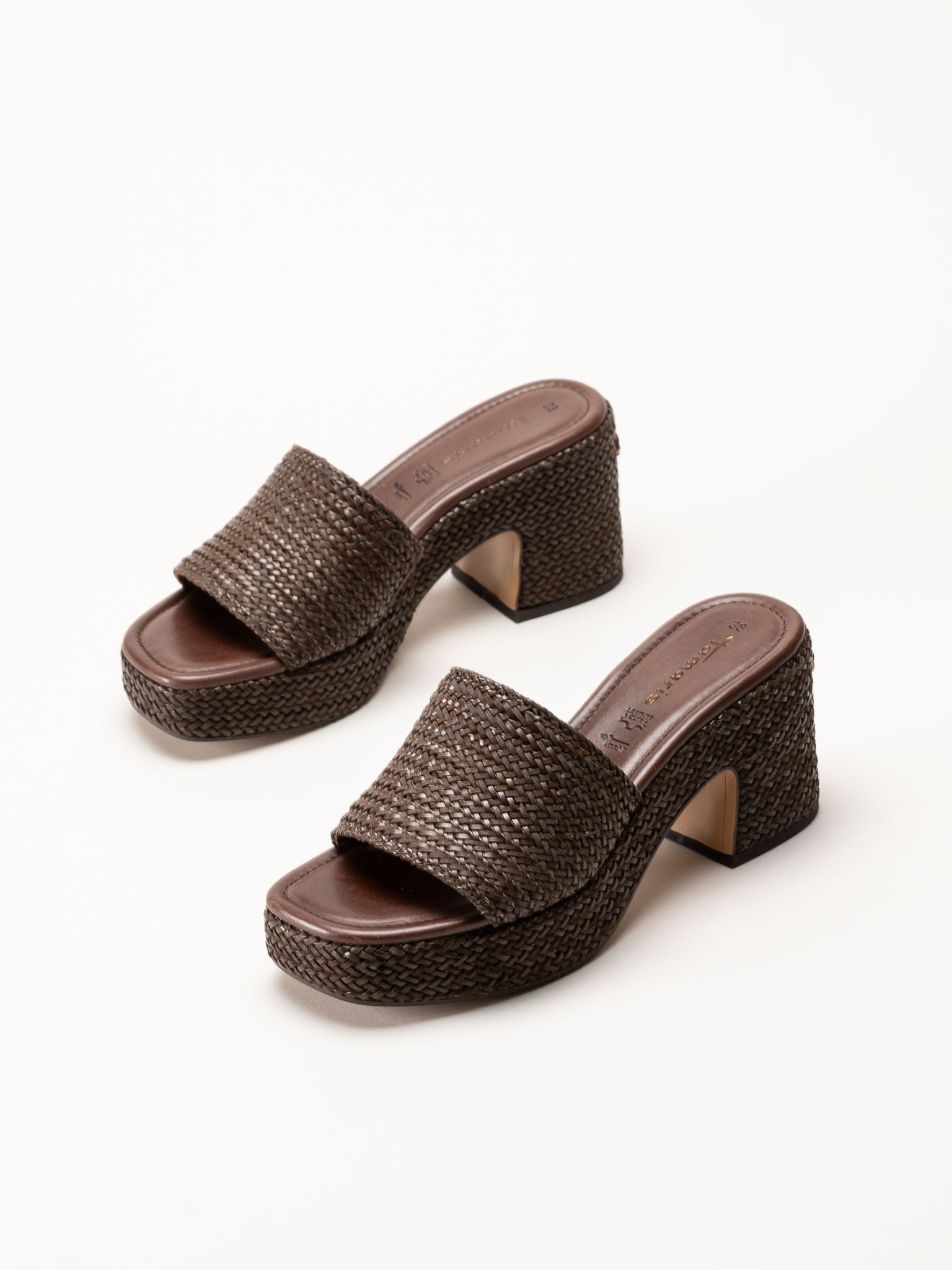 Tamaris - Mörkbruna mules