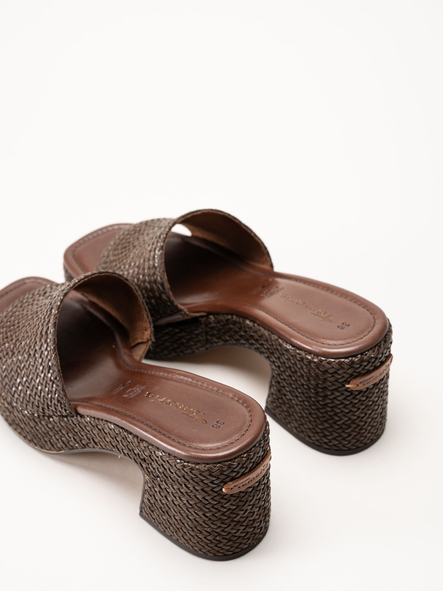 Tamaris - Mörkbruna mules