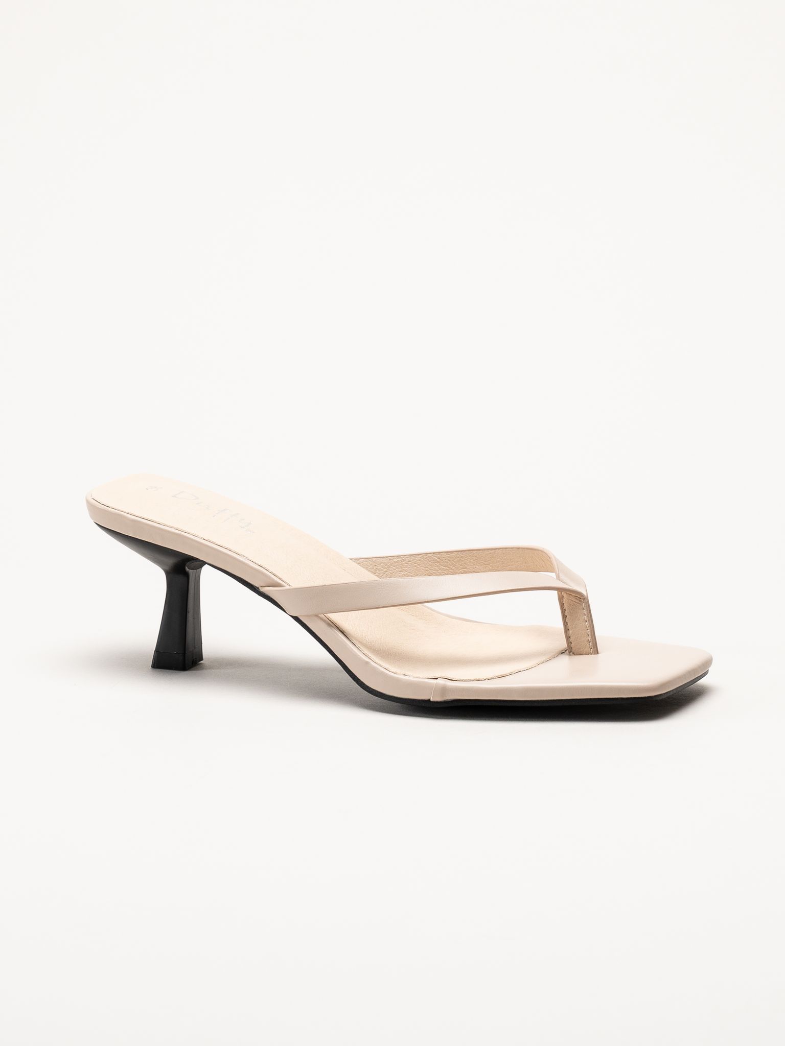 Duffy - Beige mules med tårem