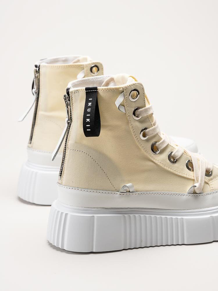 Inuikii - Canvas High 23 - Gula höga sneakers med platåsula