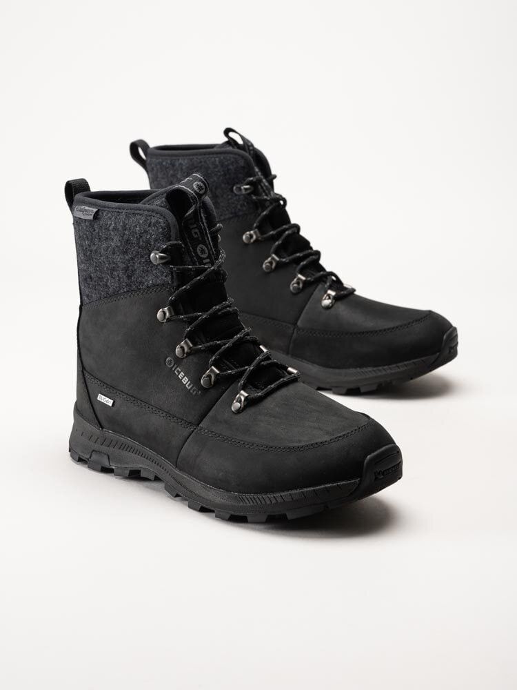 Icebug - Adak Wool Wmns Michelin - Svarta vinterkängor  i nubuck