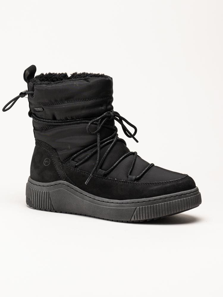 Tamaris Wide - Svarta varmfodrade boots