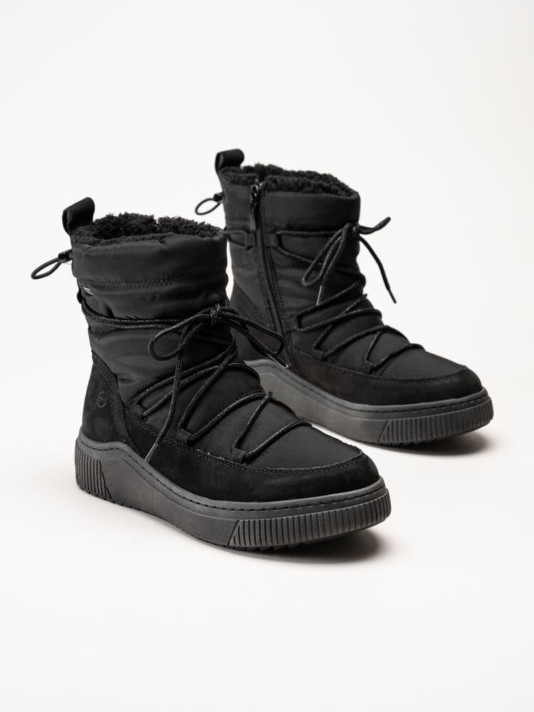Tamaris Wide - Svarta varmfodrade boots