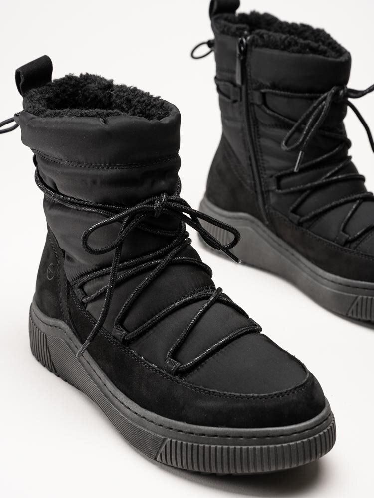 Tamaris Wide - Svarta varmfodrade boots