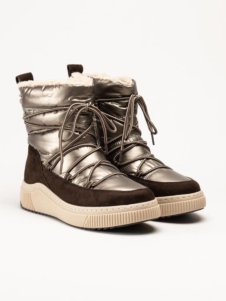 Tamaris Wide - Bruna varmfodrade boots