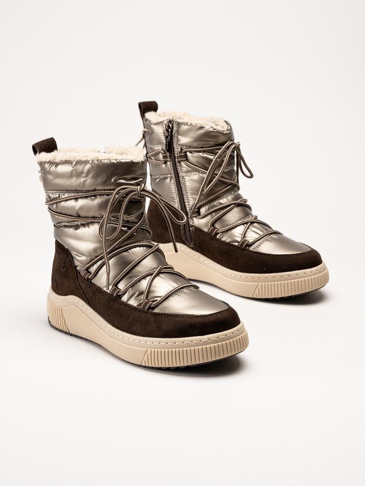 Tamaris Wide - Bruna varmfodrade boots