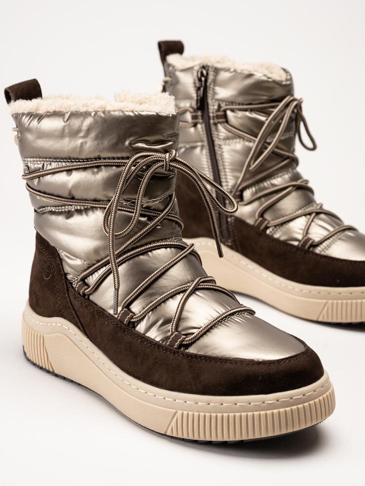 Tamaris Wide - Bruna varmfodrade boots