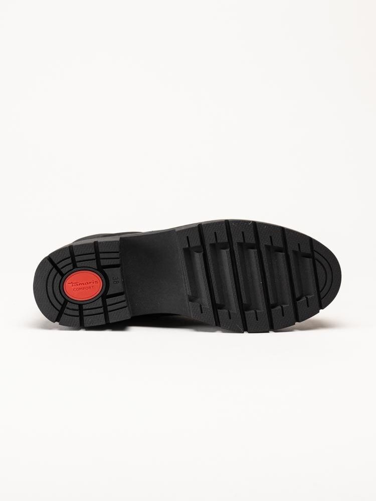 Tamaris Wide - Svarta kängor i nubuck