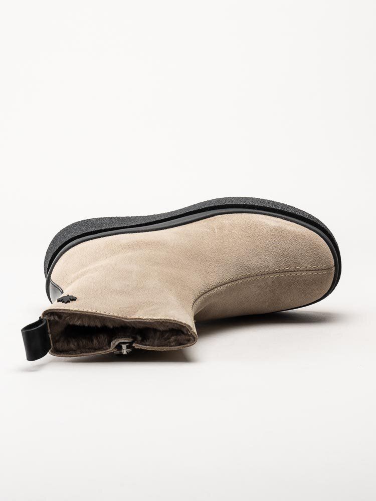 Canada Snow - Mount Meer - Beige fårskinnsfodrade kängor i mocka