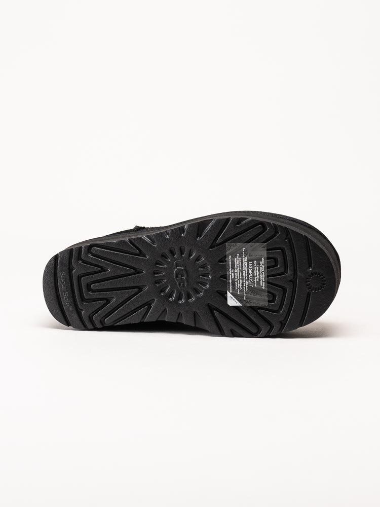 UGG - Classic Ultra Mini Platform - Svarta låga platåboots i mocka