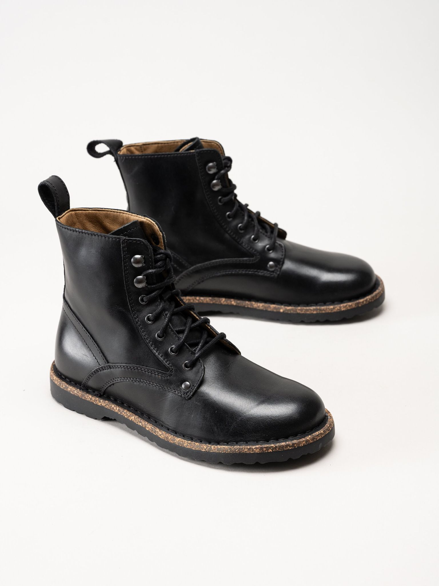 Birkenstock - Bryson Natural leather - Svarta kängor i skinn