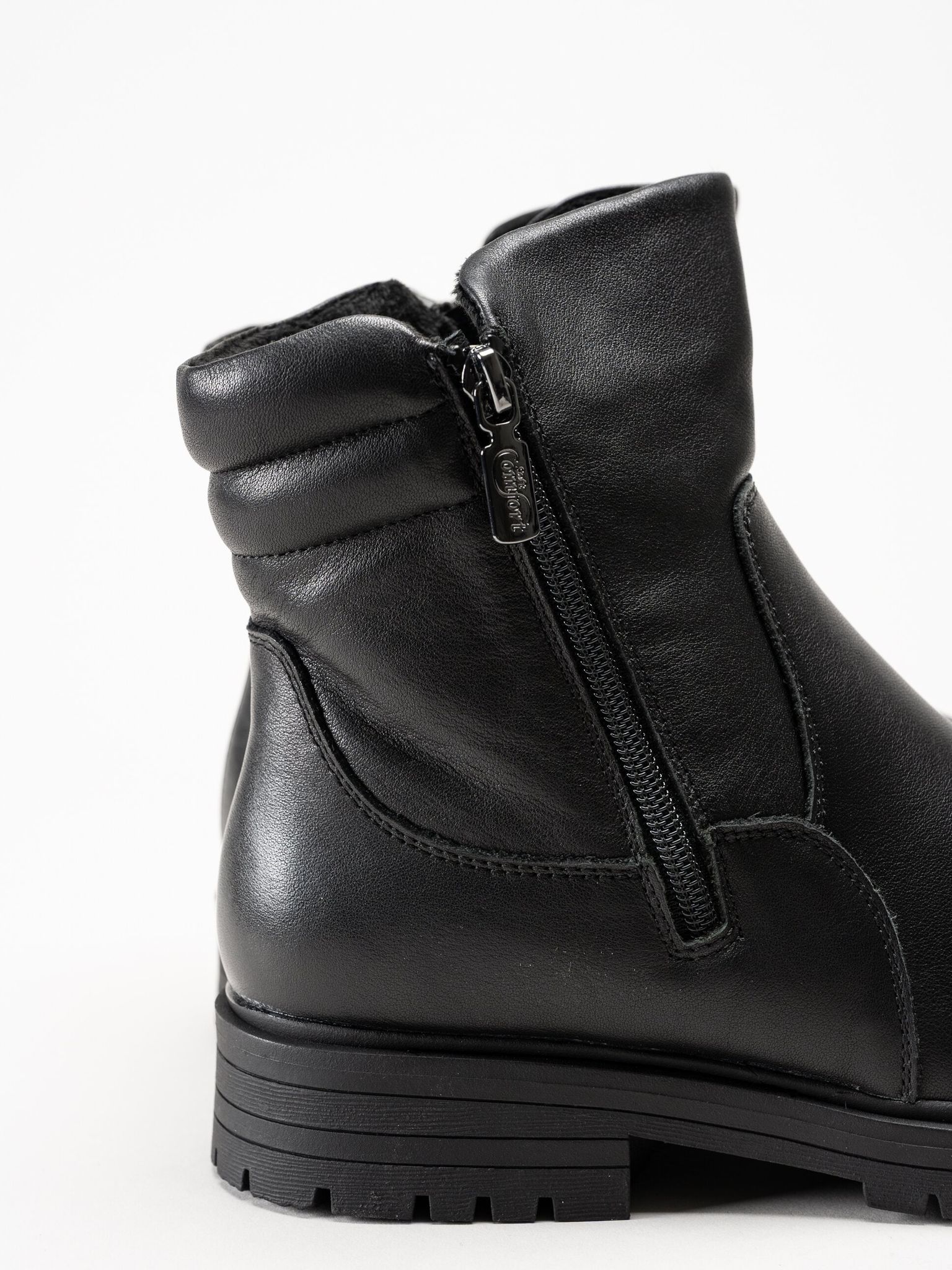 Soft Comfort - Sunberry brodd - Svarta broddkängor i skinn