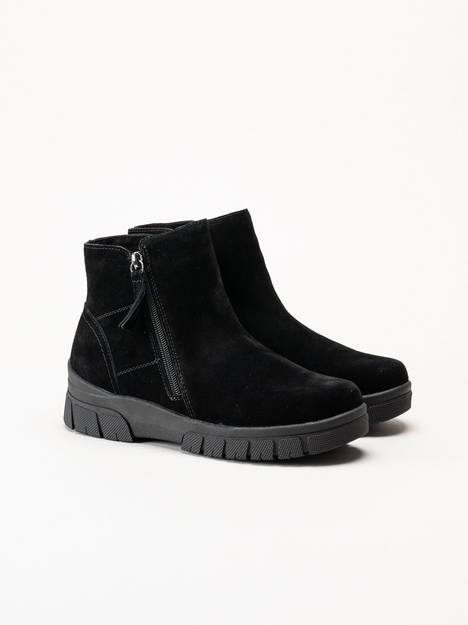 Eskimo - Cheam - Svarta fodrade boots i mocka