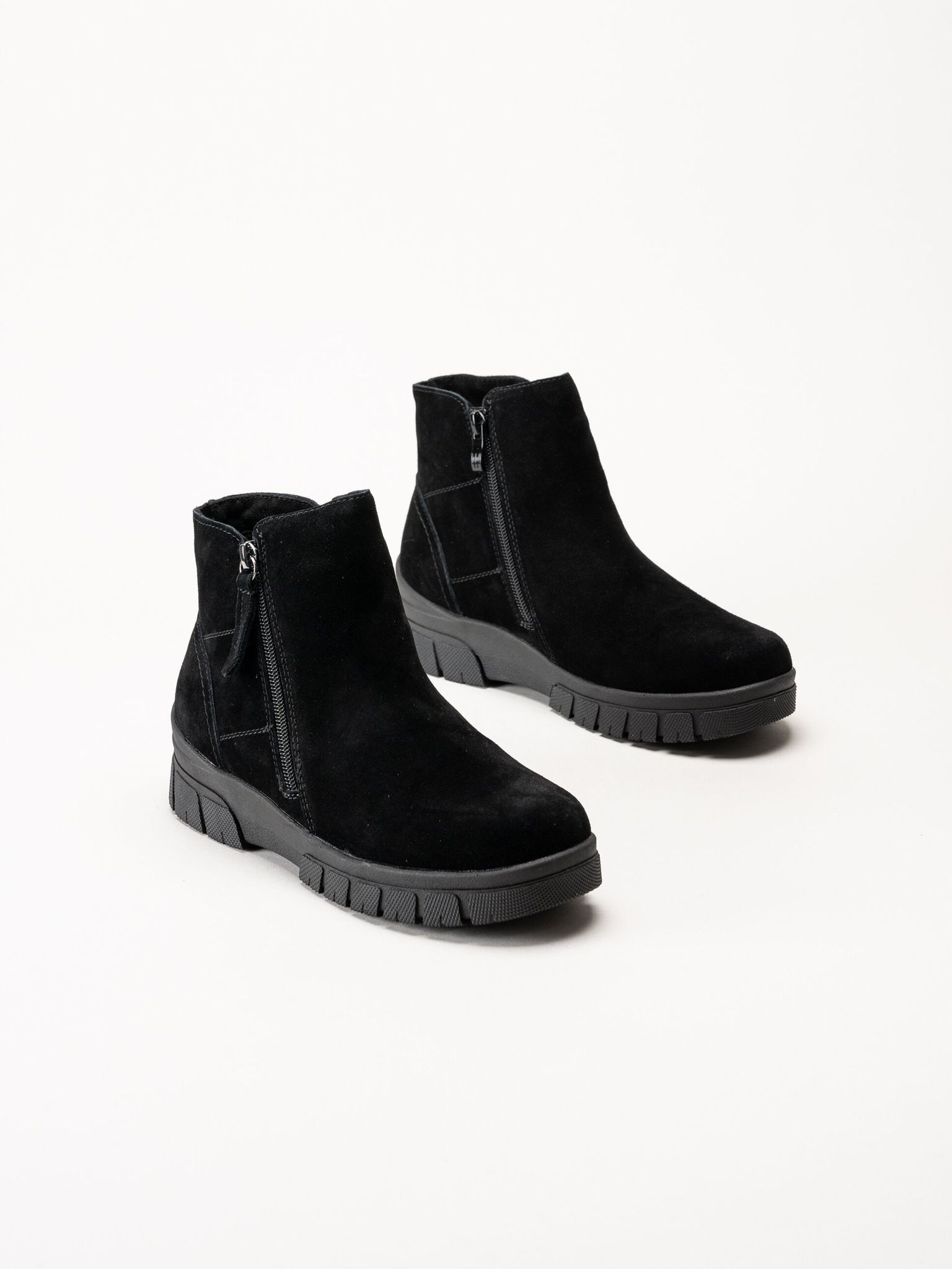 Eskimo - Cheam - Svarta fodrade boots i mocka