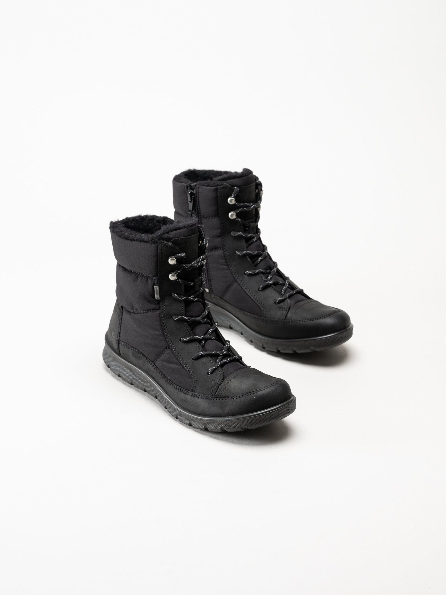 Ecco - Babett GTX - Svarta fodrade kängor