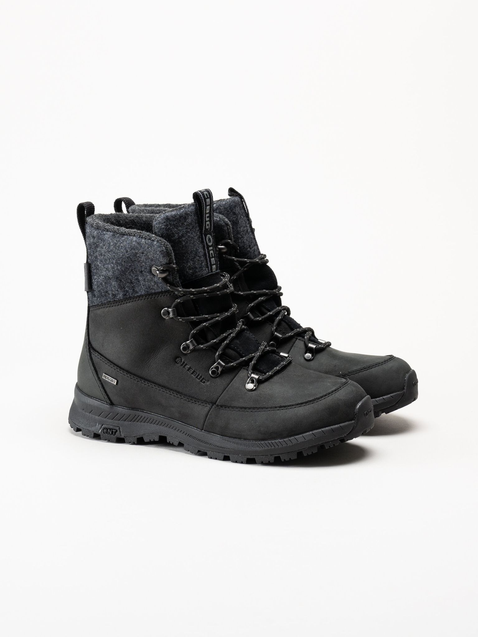 Icebug - Adak ReWool NT - Svarta vinterkängor