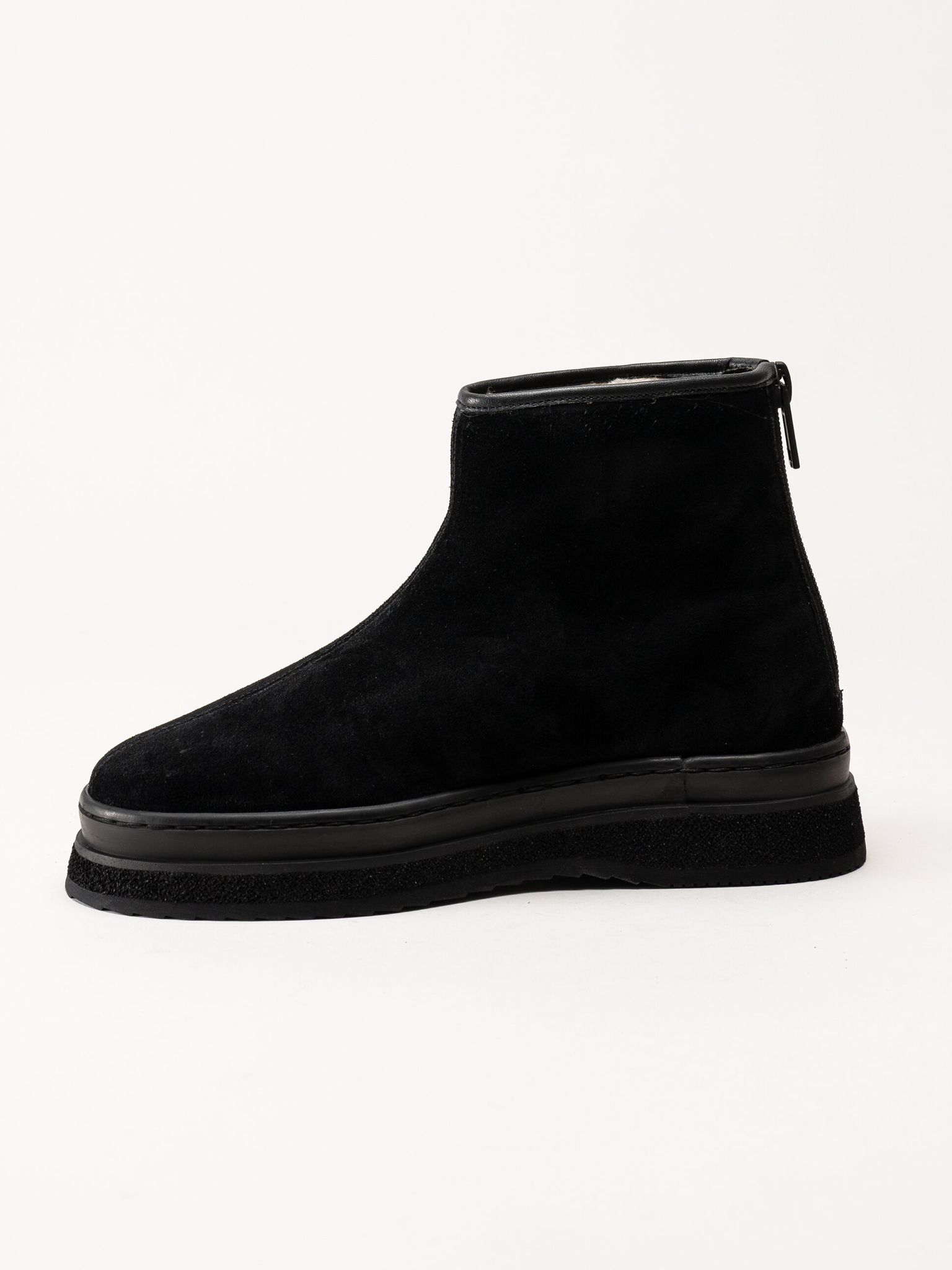 Gant Footwear - Sistown Mid Boot - Svarta varmfodrade boots i mocka