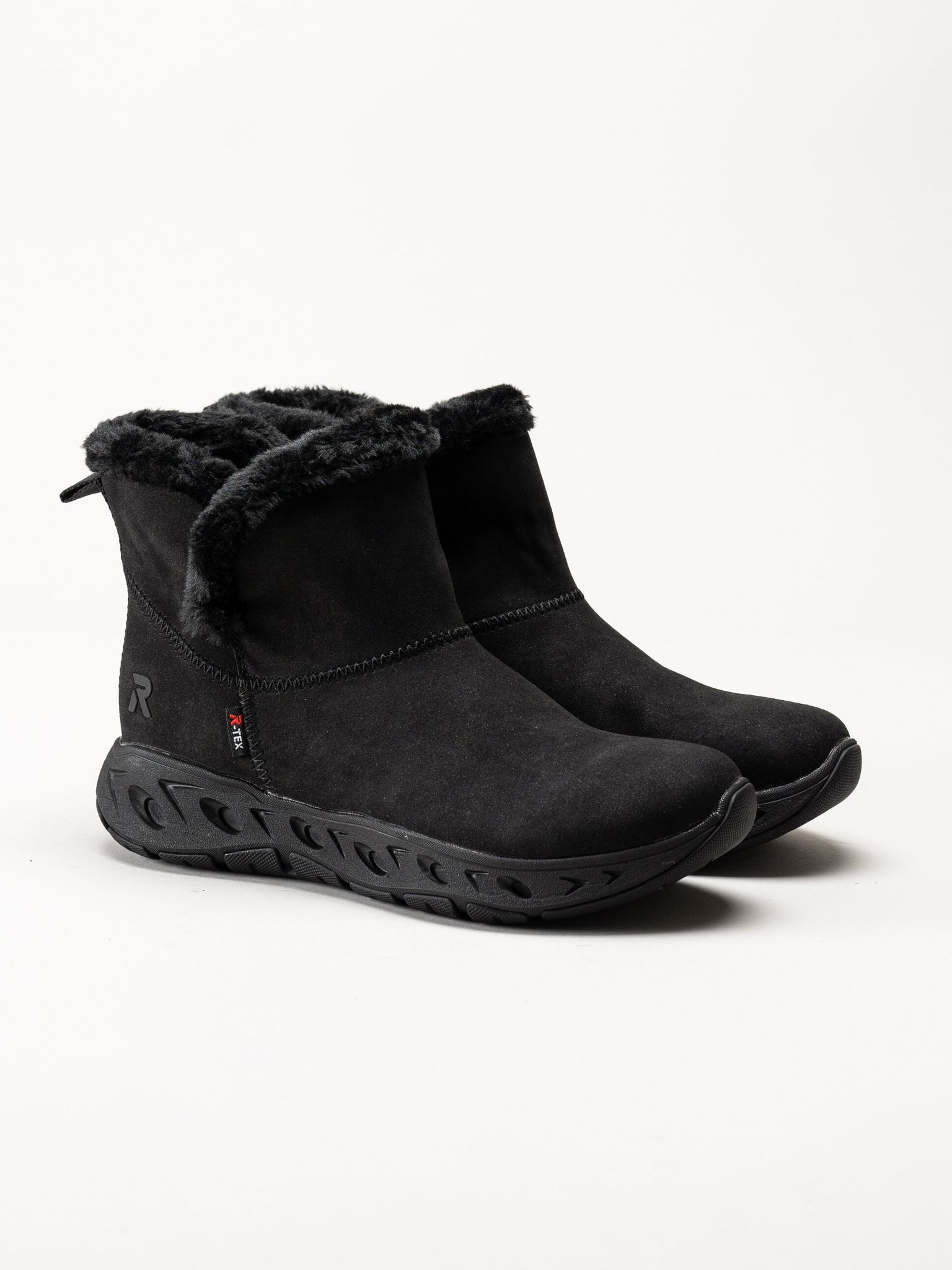 Rieker - Svarta varmfodrade boots