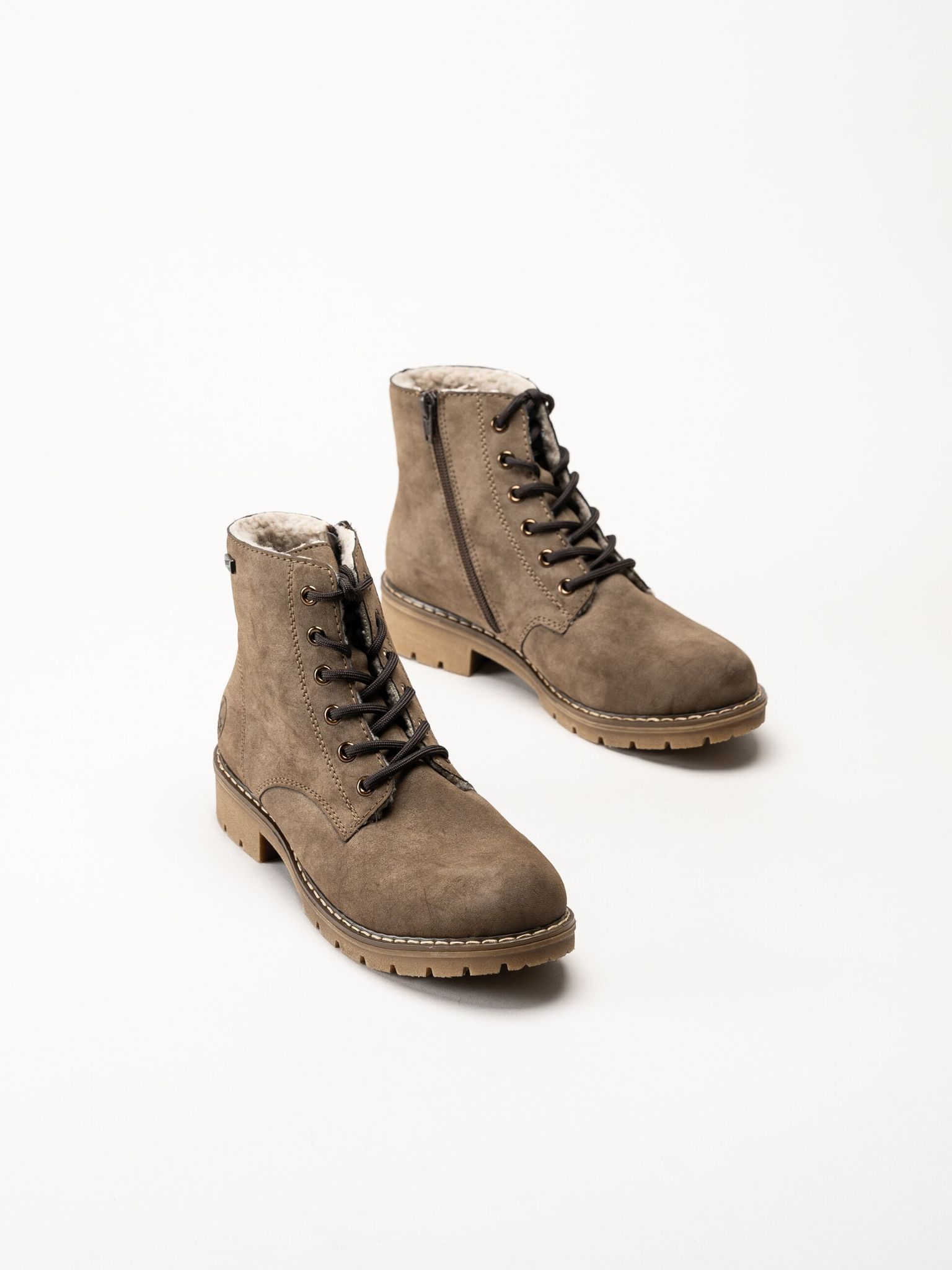 Rieker - Bruna fodrade kängor