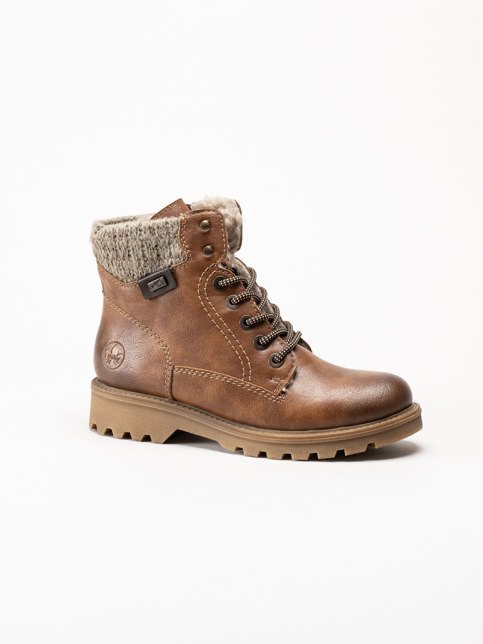 Rieker - Bruna fodrade kängor