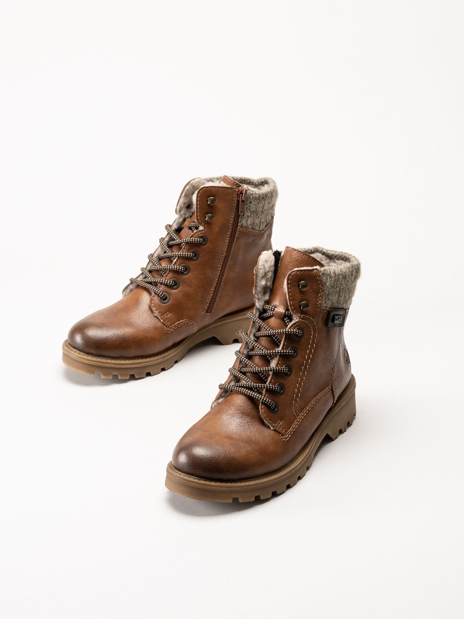 Rieker - Bruna fodrade kängor