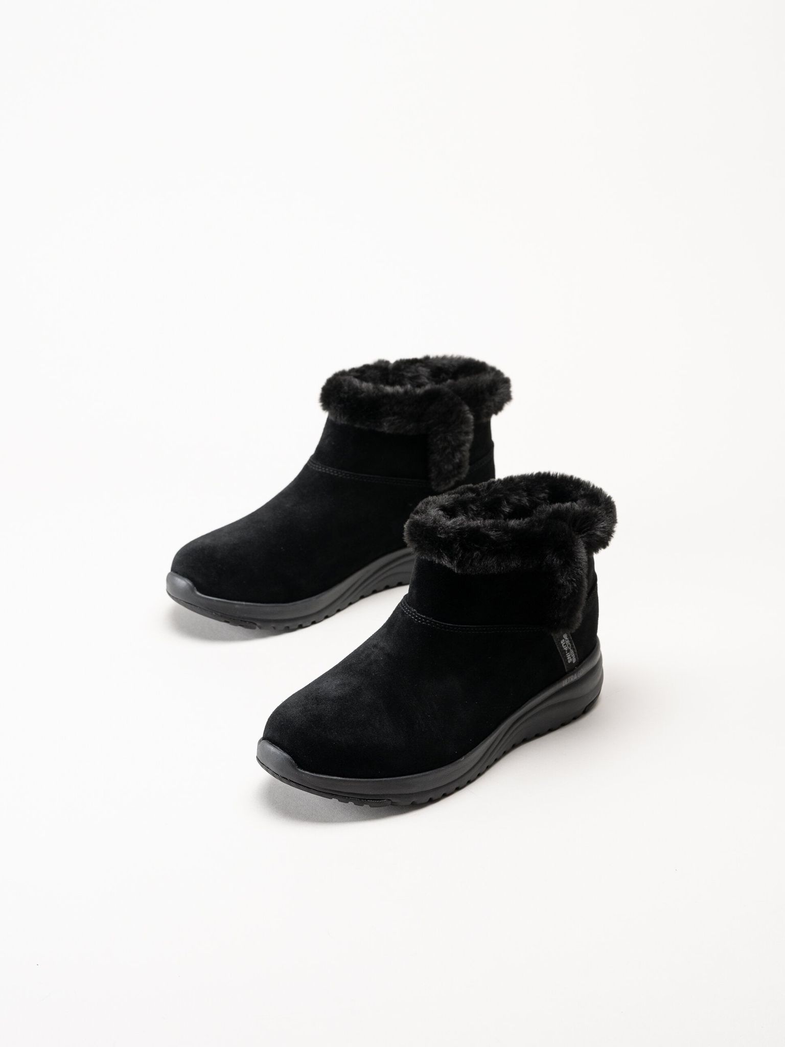 Skechers - On-The-Go Stellar - Svarta fodrade boots i mocka