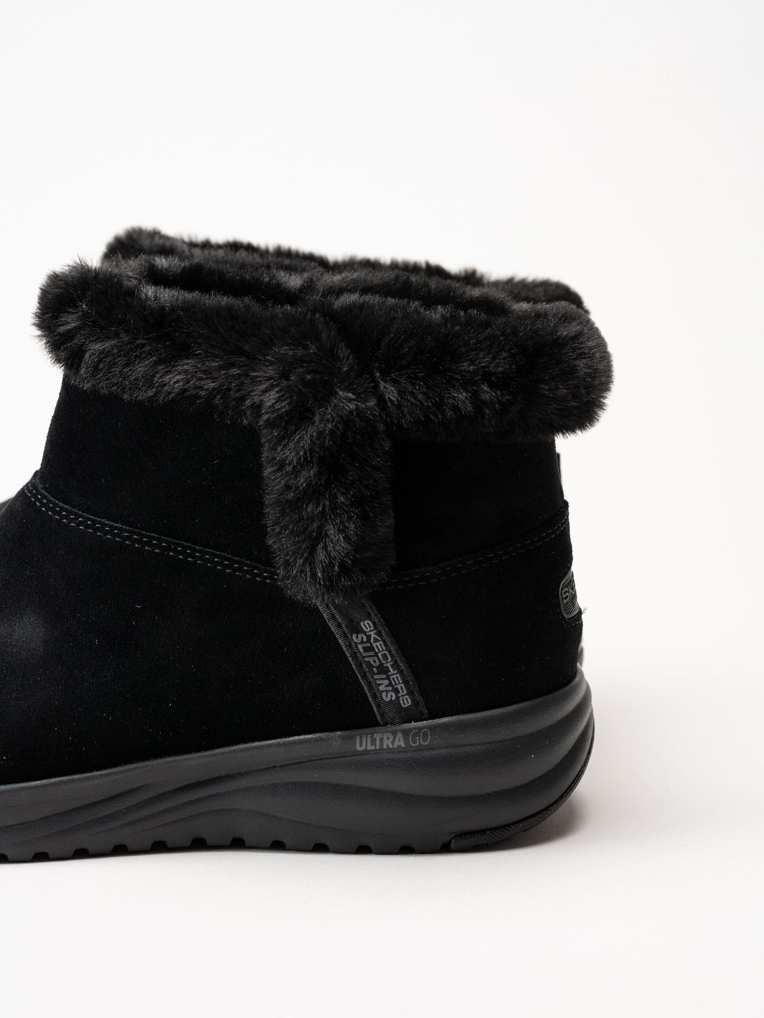 Skechers - On-The-Go Stellar - Svarta fodrade boots i mocka